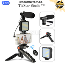 Kit Completo Para Vlog Profissional - TikStar Studio™ [Microfone GRÁTIS]