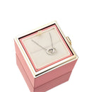 Colar Personalizável com Rosa Eterna e Caixa Rotativa + Brinde