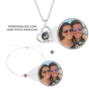 Kit Colar + Pulseira Amor Eterno - Foto Personalizável - Últimas Unidades