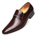 Sapato Masculino Couro Sintético Estilo Croco