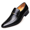 Sapato Masculino Couro Sintético Estilo Croco
