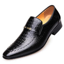 Sapato Masculino Couro Sintético Estilo Croco