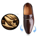 Sapato Masculino Couro Sintético Estilo Croco