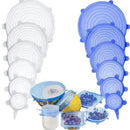 Compre 6 Leve 12 - Kit Tampas de Silicone Reutilizável (UNIVERSAL)